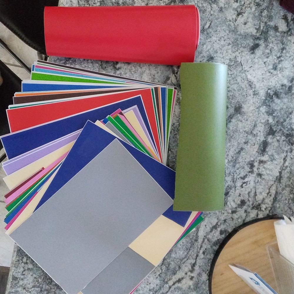 Huge lot of Vinyl for Cricut Cutting machine